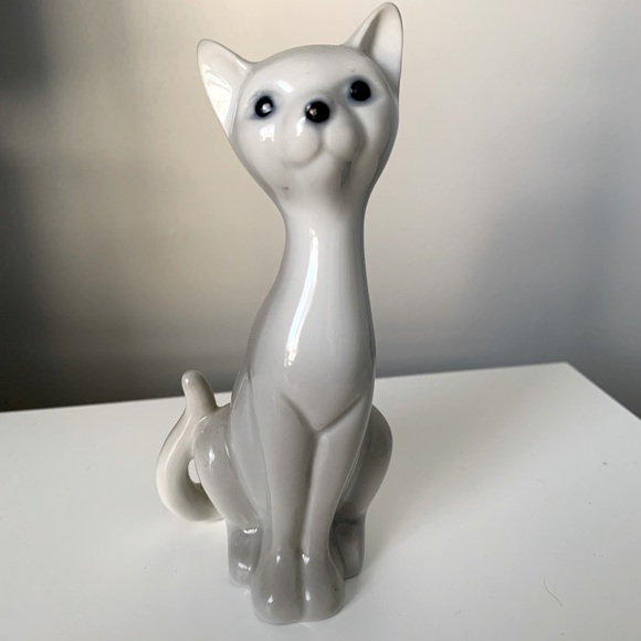 Vintage Porcelain Otagiri Cat Figurine - Picture 1 of 7